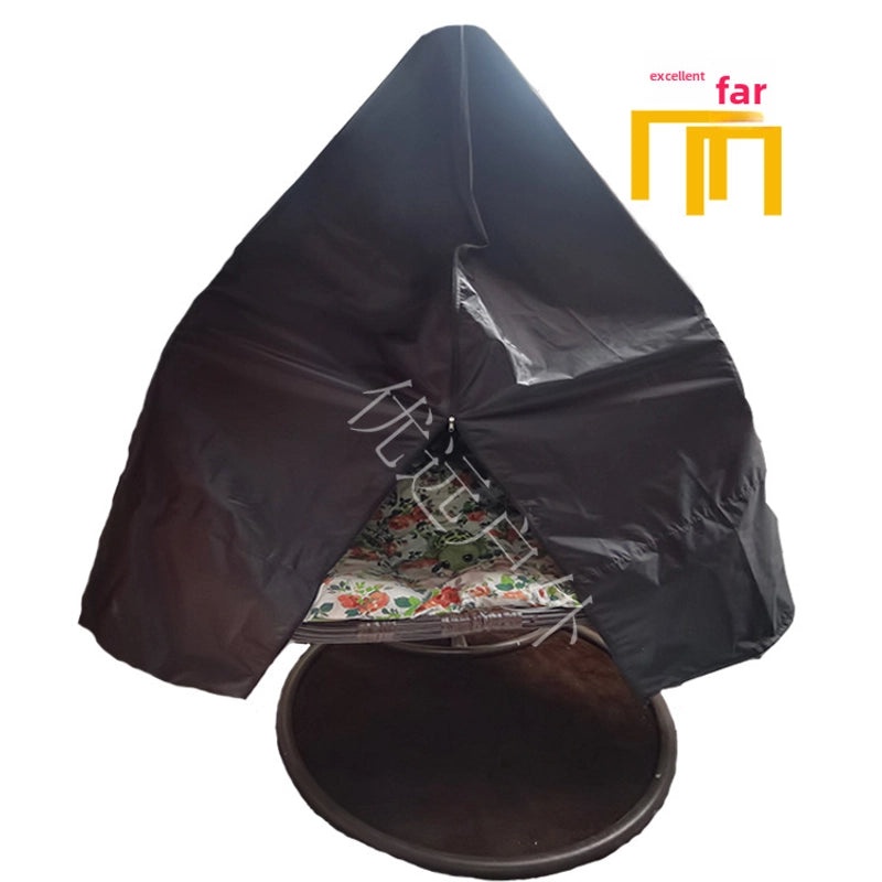 Outdoor Swing Chair Dust Cover with Middle Zipper, Multicolor Eggshell Hanging Chair Protector|Outdoor Furniture Accessories