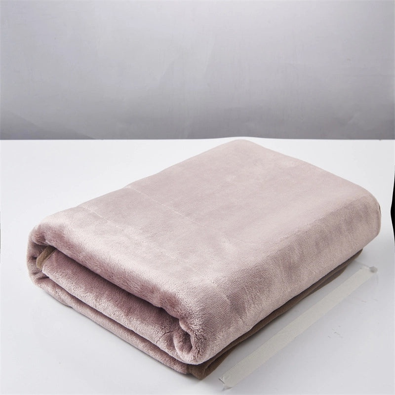 Cozy Solid Color Electric Throw Blanket for Bedding|Home Textiles & Bedding