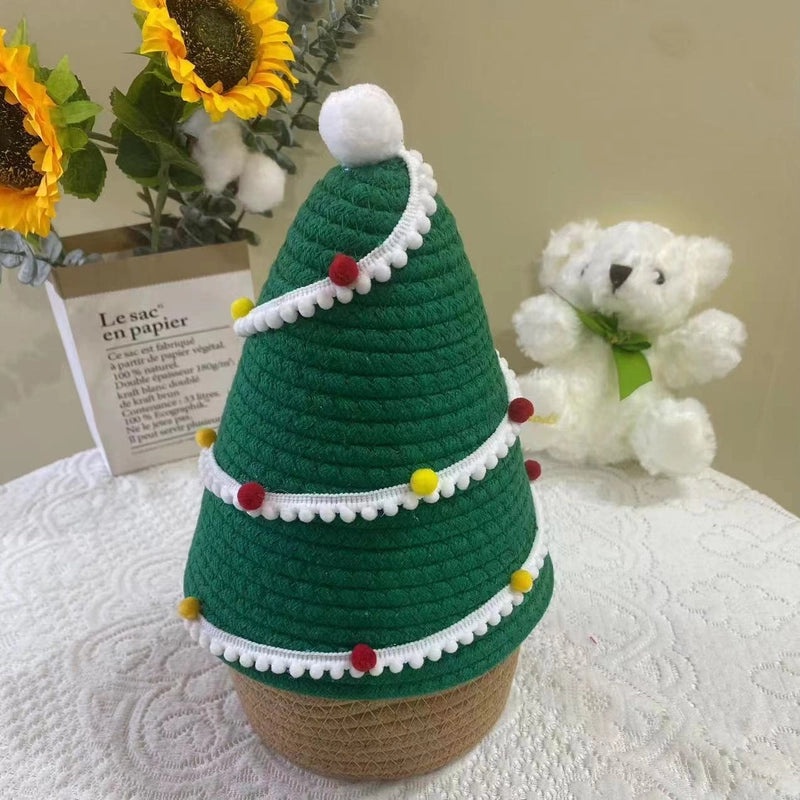 Adorable Cartoon Print Cotton Rope Storage Basket Organizer|Home Storage & Organization