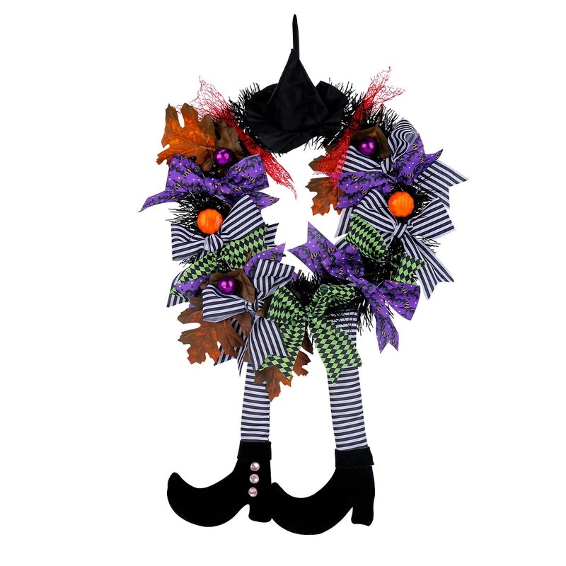 Halloween Witch Hat Shoe Decoration Hanging Ornament Plastic Polyester Iron Party Props|Party Decorations