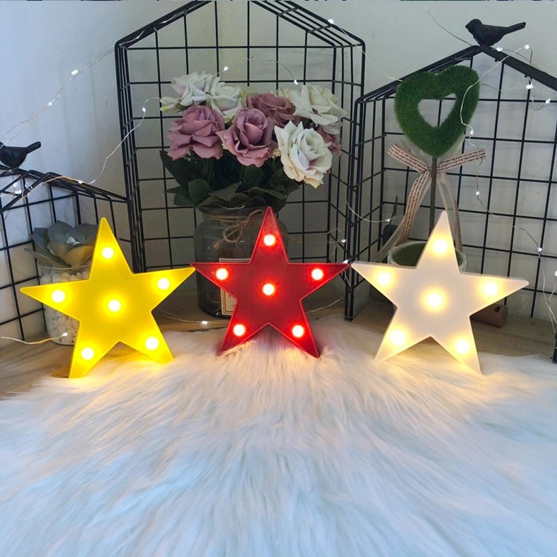 Mini LED Cactus & Flamingo Night Light Korean Style Christmas Letter Decoration Desktop Lamp|Home Decor Lighting