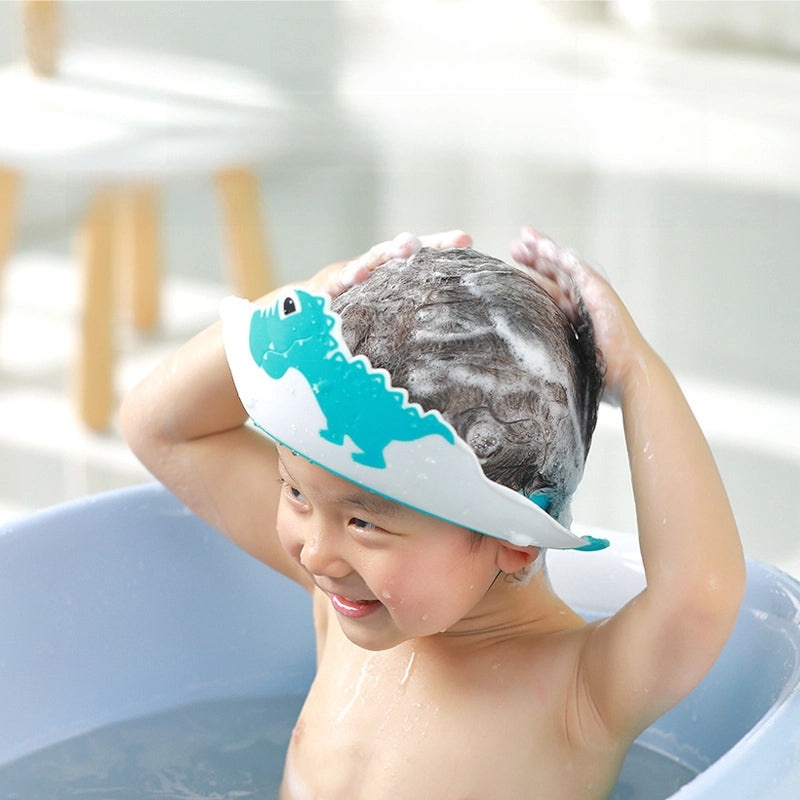Baby Waterproof Shower Cap for Babies - Eye and Ear Protection, Anti-Leak Bathing Hair Wash Cap | Baby Bath Accessories