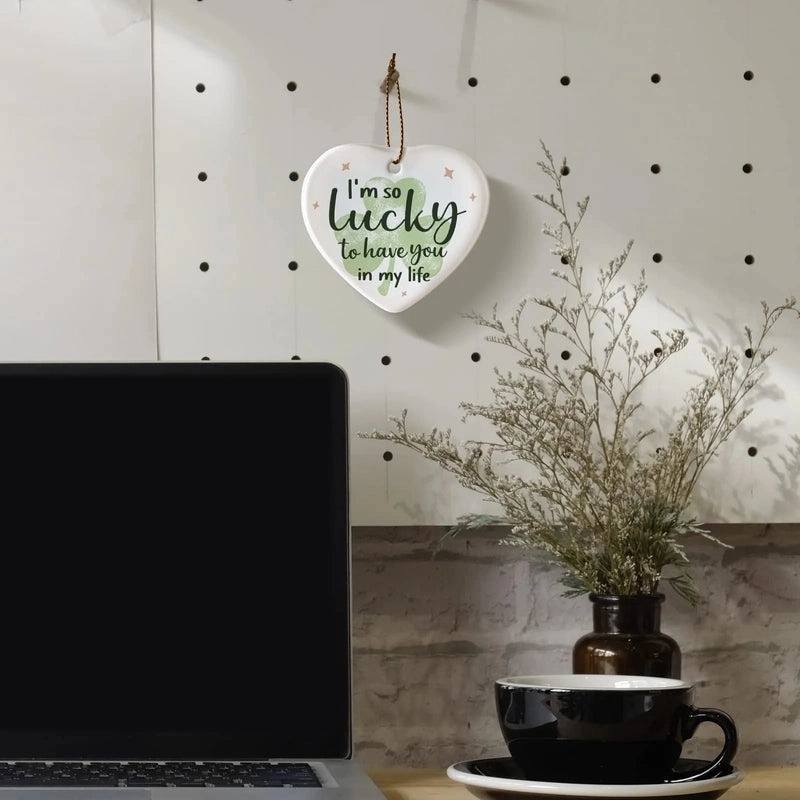 Heart-Shaped Friendship Pendant English Gratitude Gift for Sisters and Friends | Jewelry & Accessories