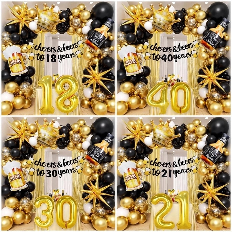 Minimalist Classic Letter Aluminum Foil Balloons for Birthday Party Decoration|Party Supplies Balloons
