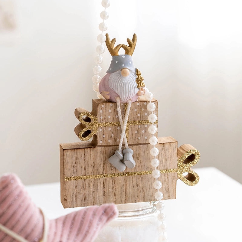 Christmas Minimalist Pumpkin Angel Resin Ornaments for Holiday Tree Table Decoration | Holiday Party Supplies