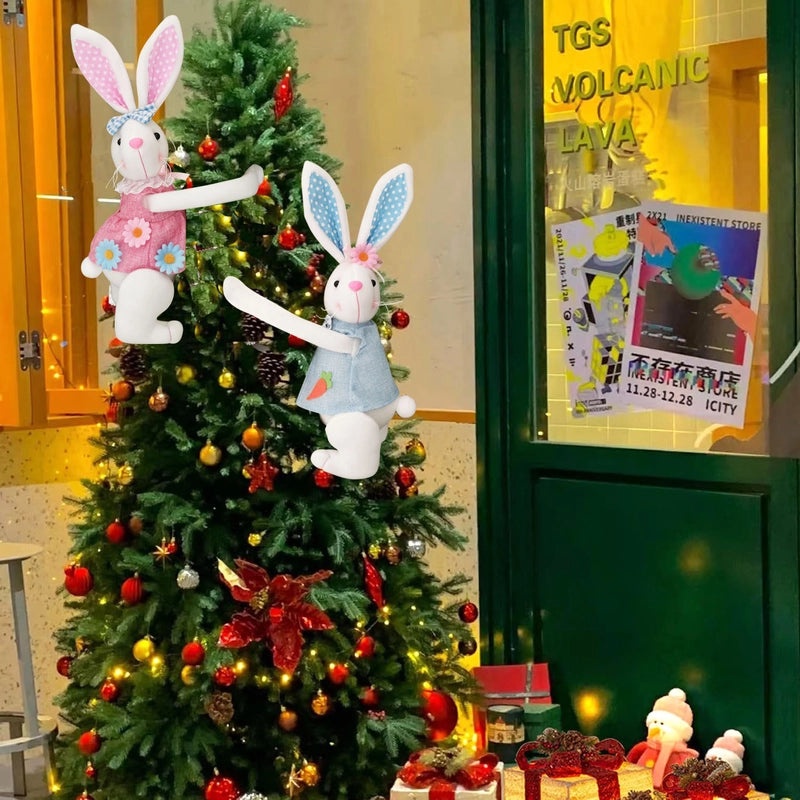 Adorable Easter Bunny Plush Indoor Home Decor Table Ornament | Home Decorations