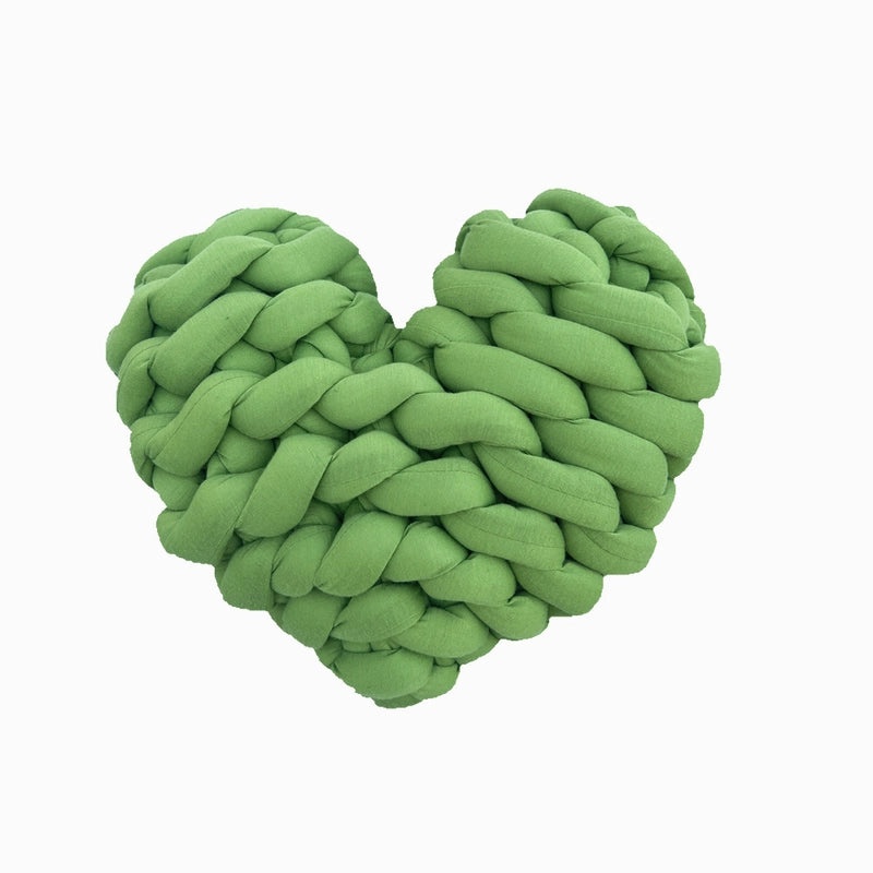 Handmade Nordic Heart-shaped Pillow DIY Core-filled Yarn Woven Cushion Photography Props|Home Decor & Photography Props