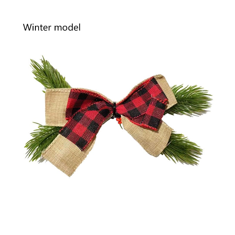 Seasonal Wooden Door Pendant with Replaceable Flower Decorations for Christmas Welcome Decor|Home & Garden Decorations