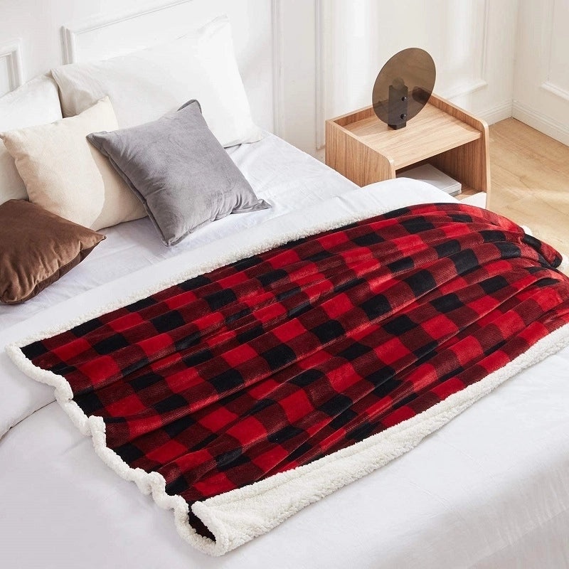 Vintage Style Plaid Polyester Throw Blanket|Home & Living - Blankets & Throws