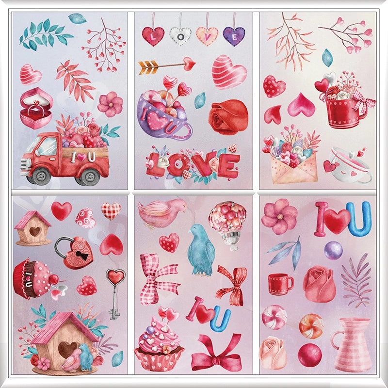 Valentine's Day Heart Shaped PVC Wall Decor for Casual Home|Home Decor