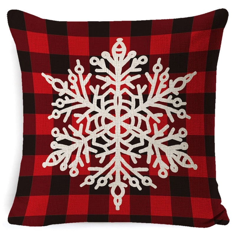 European Style Linen Christmas Pillow Cover for Sofa Cushion Cozy Home Decor|Home Decor & Accessories