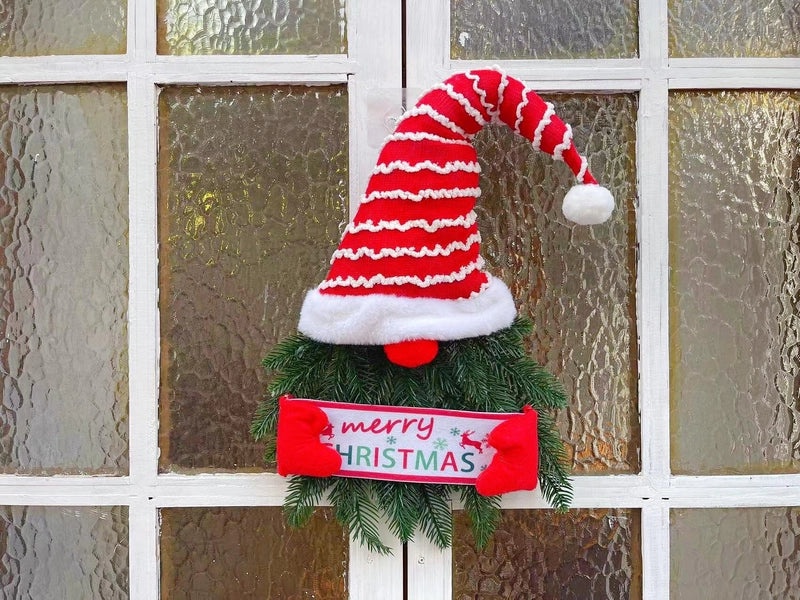Christmas Elf Door Hanging Garland Faceless Doll Holiday Decoration with Hat|Christmas Decorations