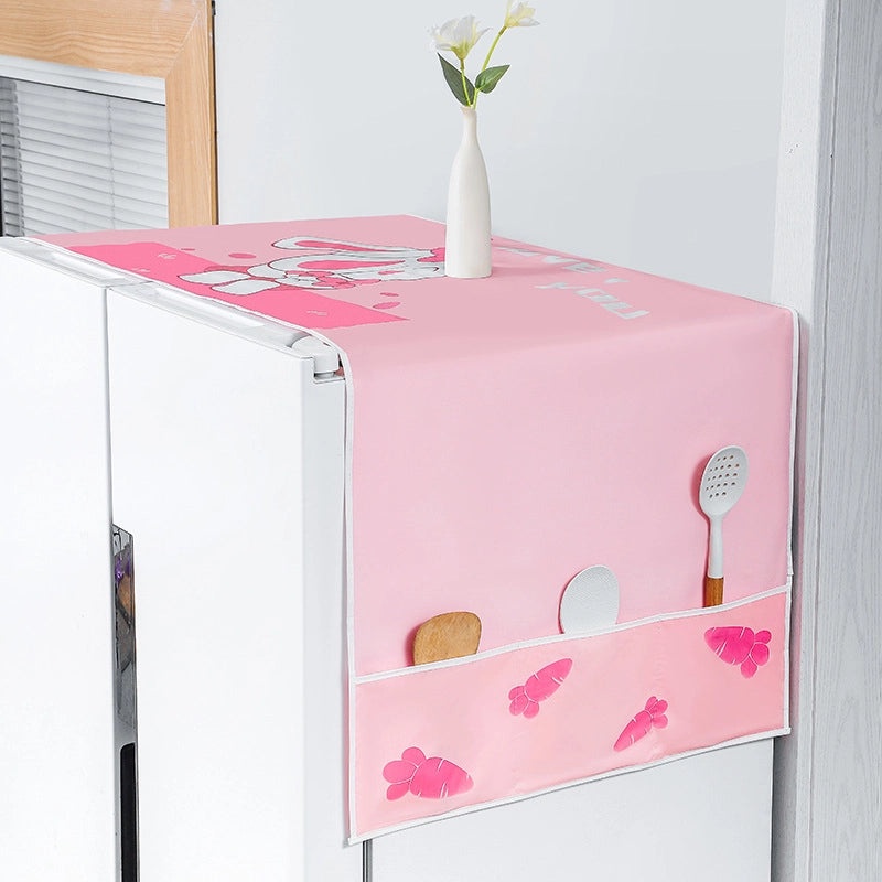 Waterproof PEVA Refrigerator Dust Cover Cloth for Single & Double Door Fridge | Home Storage & Organization