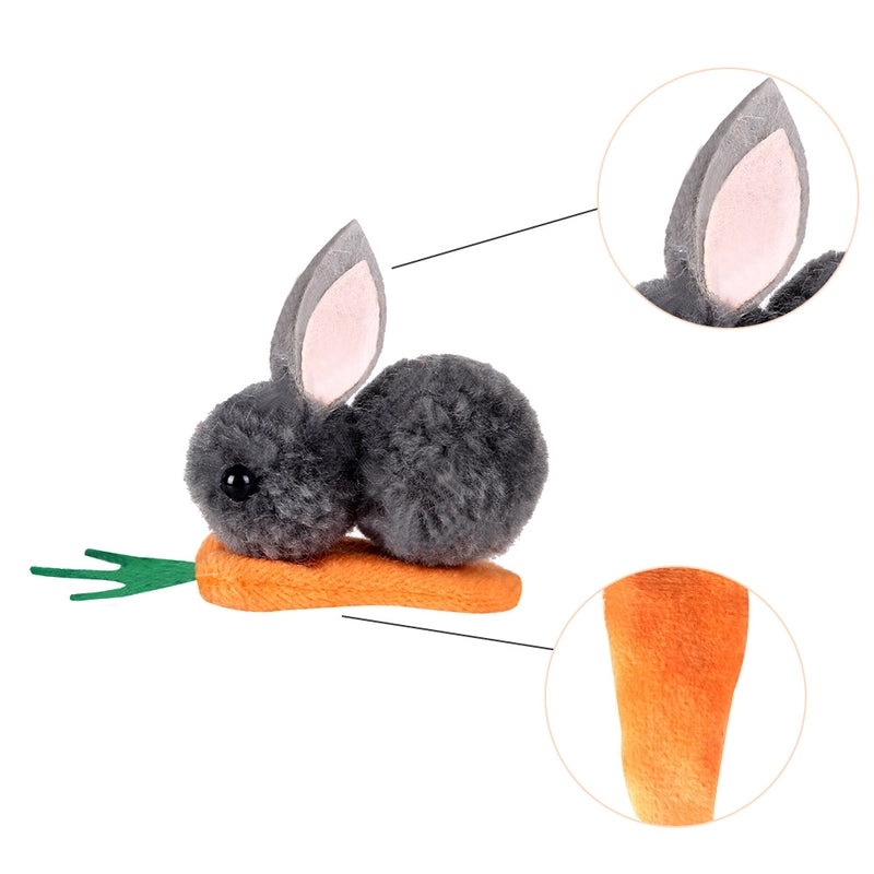 Easter Bunny Carrot Plush Hairpin Cute Festival Party Accessory 1 Piece|Party Supplies