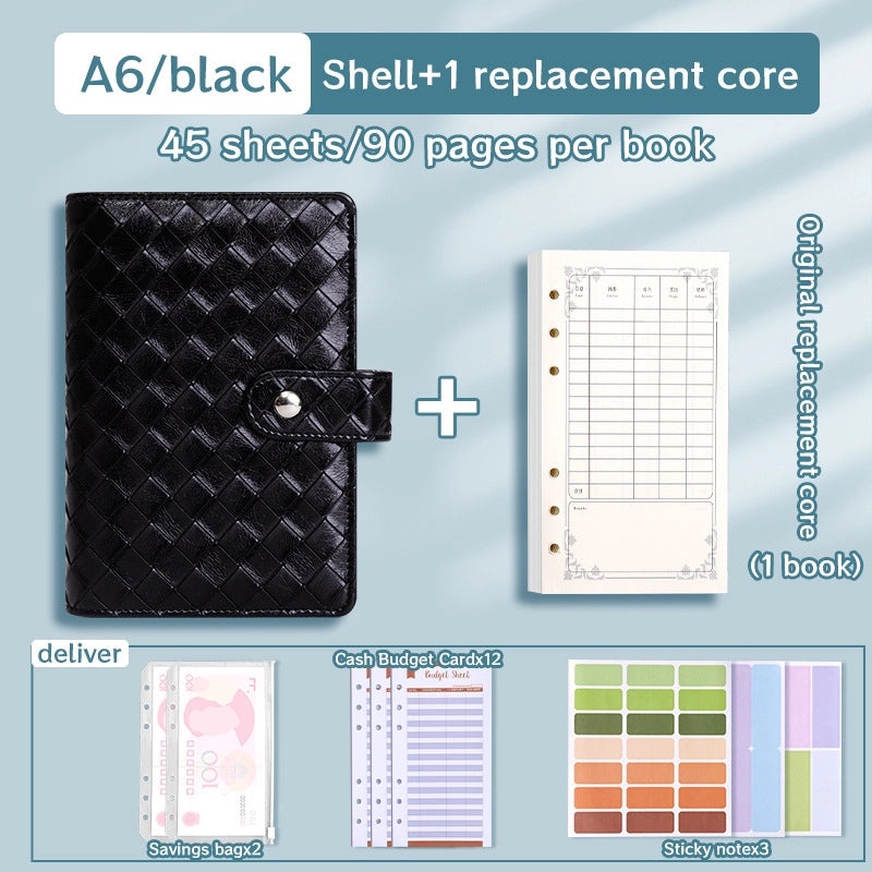 Solid Color PU Leather Notebook Set for School | Stationery & Notebooks