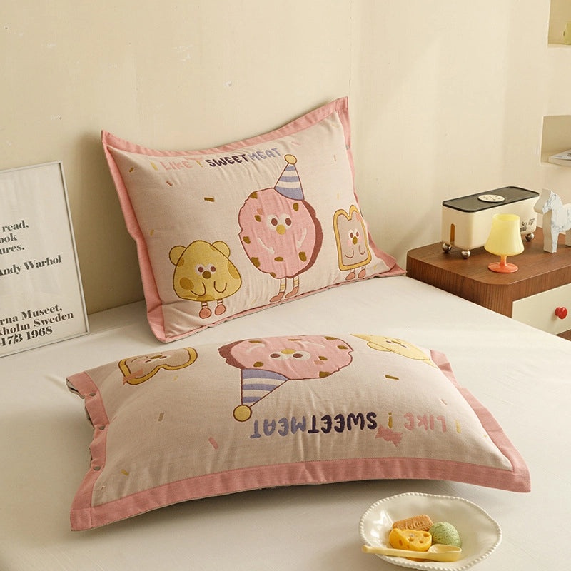 Adorable Animal Print Letter Lattice Cotton Pillow Covers for Couch & Sofa Decor | Home Decor Cushions