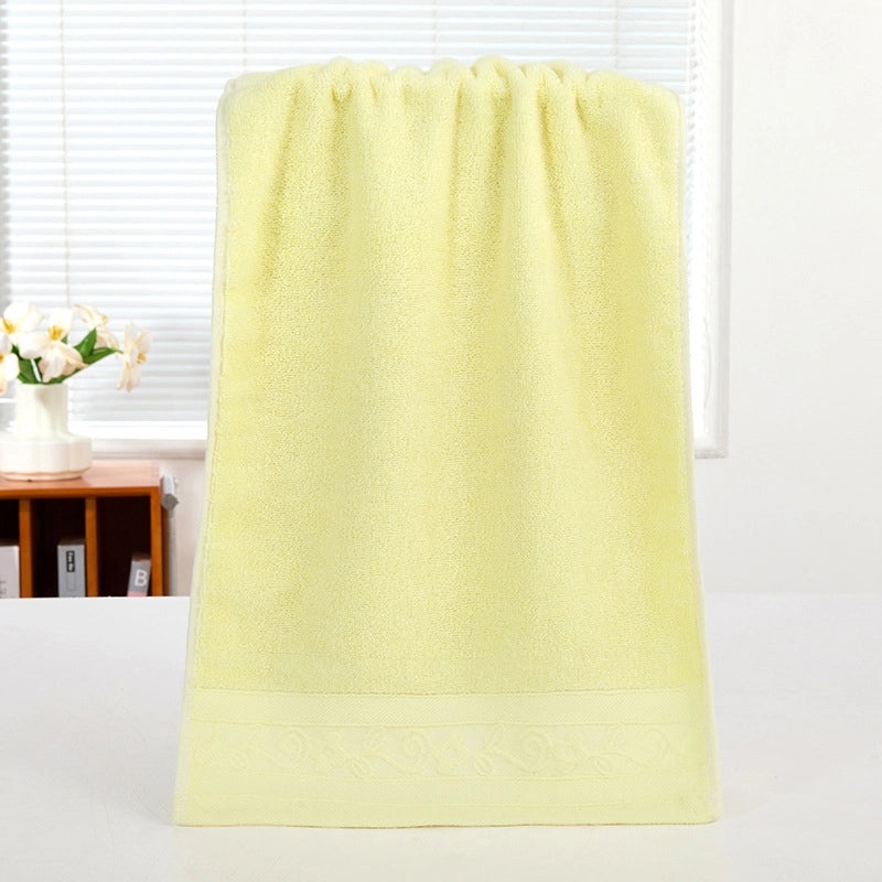 Pure Cotton Thickened Adult Face Towel with Watergrain Texture and Embroidered Logo|Home & Living Towels