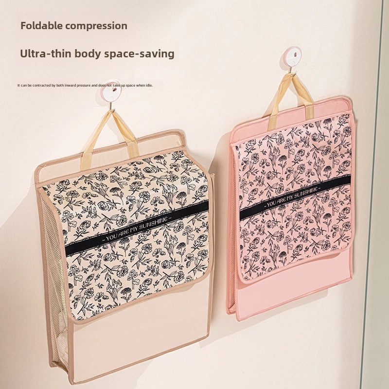 Foldable Wall-mounted Laundry Basket Breathable Dirty Clothes Storage for Bathroom Light Luxury Design|Home Storage & Organization