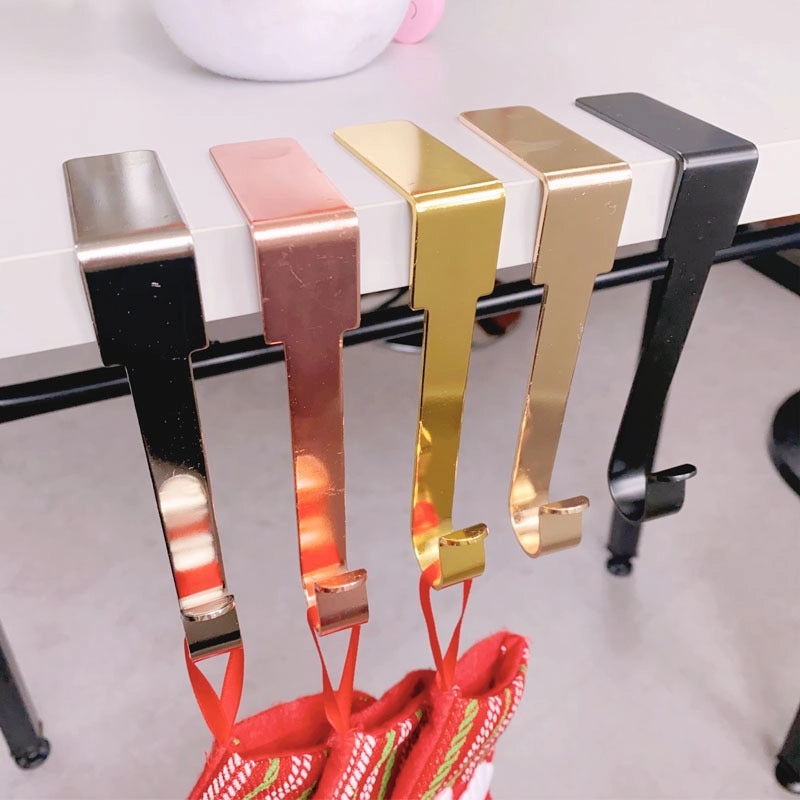 Christmas Stocking Hook | Holiday Fireplace Decor | Festive Outer Hook for Stockings | Seasonal Decorative Element | Home Holiday Accessories | F