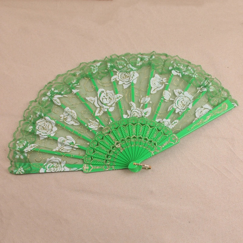 Transparent Lace Folding Fan for Dance and Home Decor | Home & Living Accessories