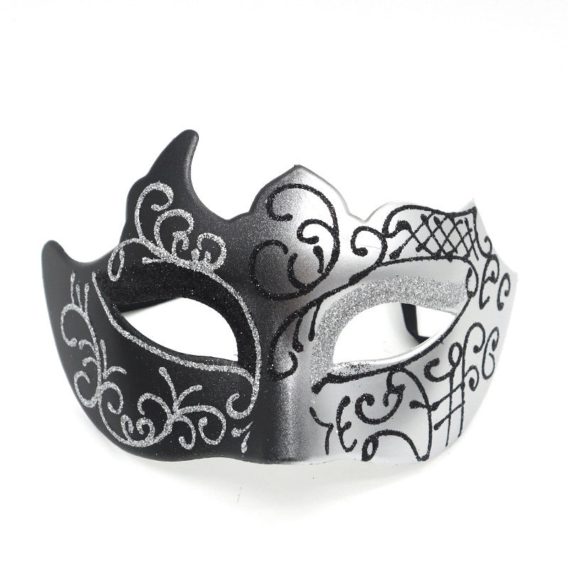 Mardi Gras Minimalist Geometric Plastic Party Mask | Party Supplies
