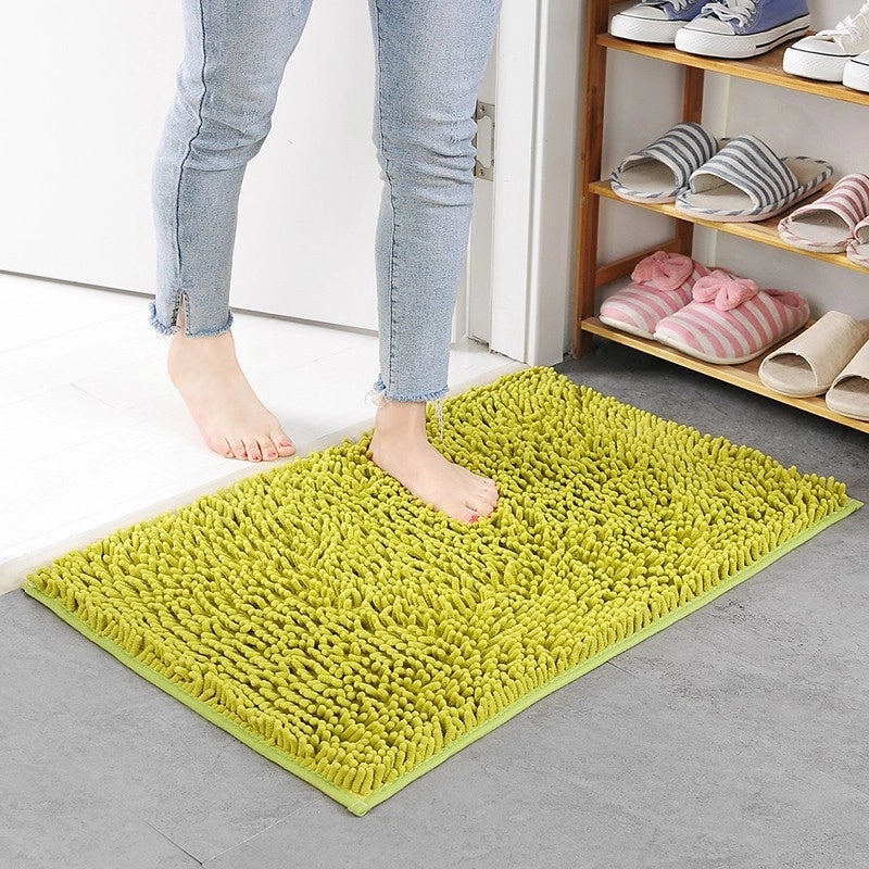 Chenille Floor Mats for Bedroom Kitchen Living Room Bathroom Non-Slip Absorbent Door Carpet|Home Decor & Floor Mats