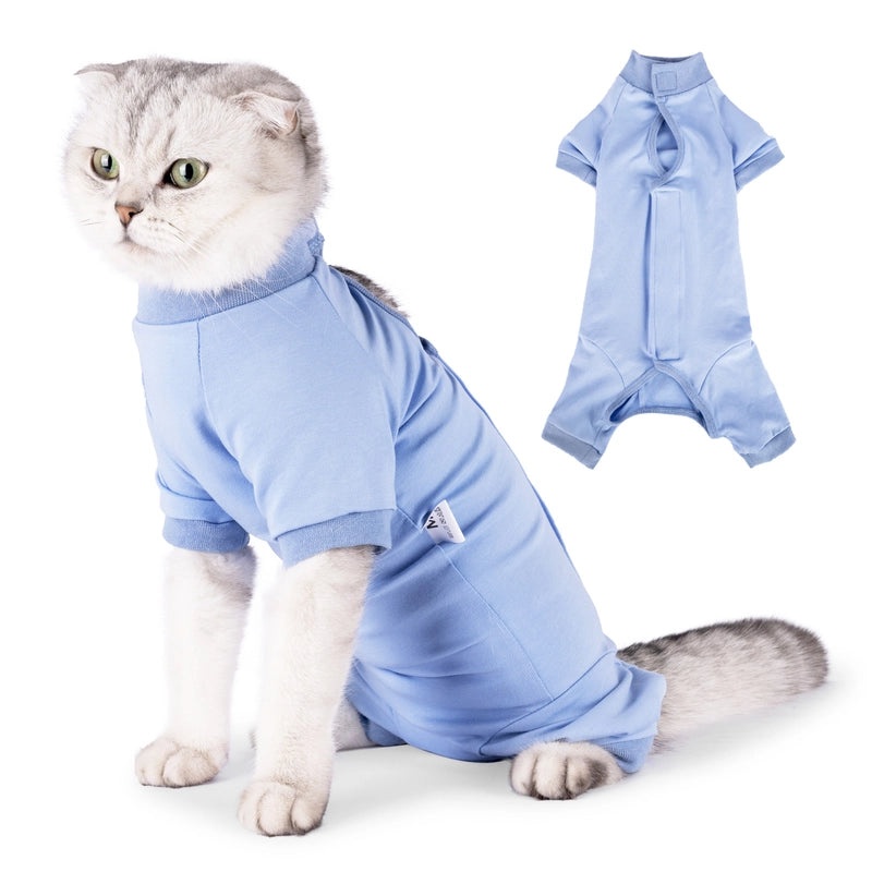 Post-Surgery Cat Recovery Shirt Fully Covered Easy Wear Female Cat Sterilization Weaning Garment|Pet Clothing
