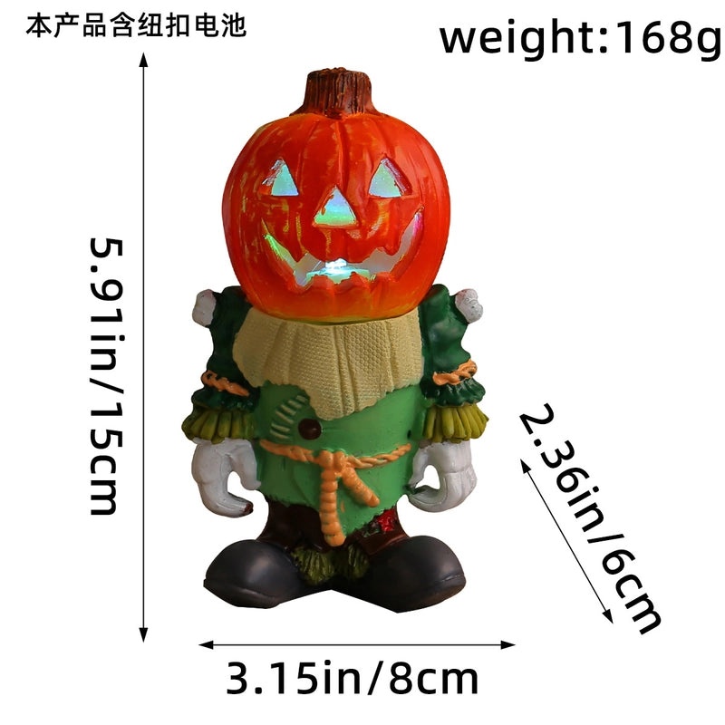 Halloween Resin Color Block Ornaments for Holiday Festival | Seasonal Decor