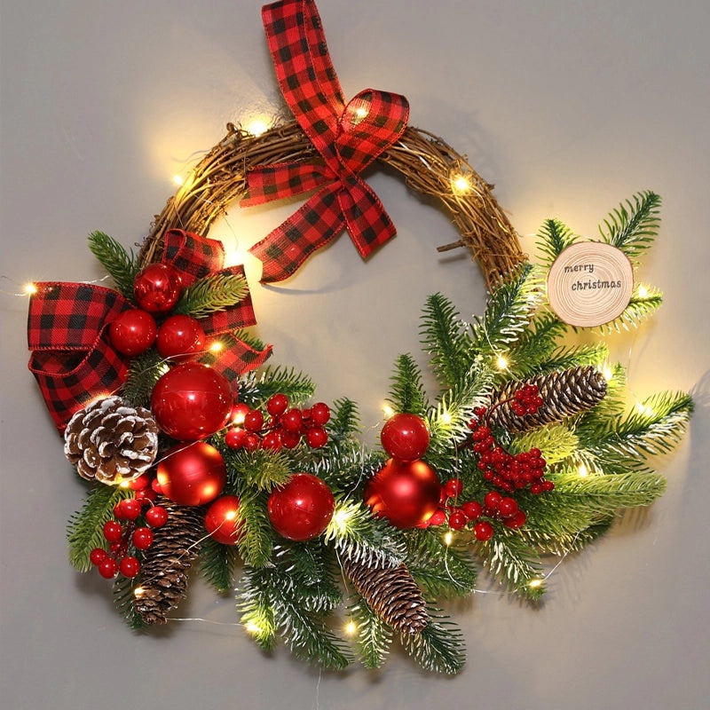 Christmas Rattan Garland Door Hanging Pendant for Living Room Window and Wall Decoration|Home Decor