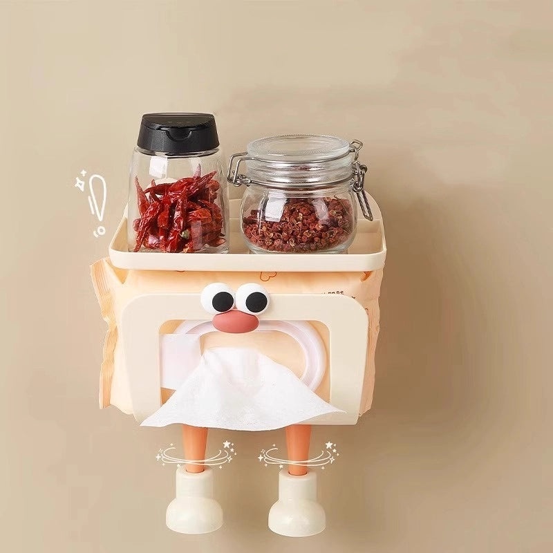Minimalist Cartoon Style Solid Color ABS Tissue Box Holder|Home Decor & Accessories