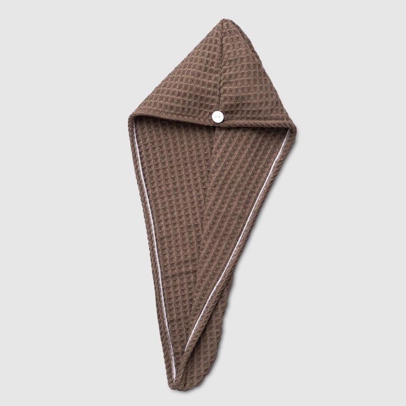 Coral Velvet Bamboo Charcoal Antibacterial Double-layer Hair Drying Towel Cap for Women | Hair Care Accessories