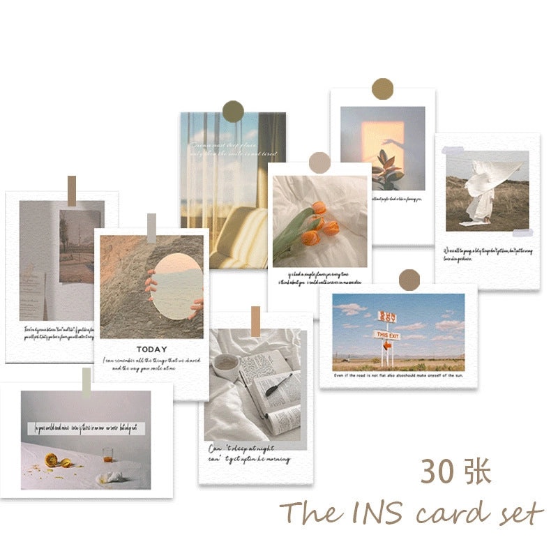 Elegant Pastoral Landscape Paper Cards Set for Home Daily Use and Party Invitations | Party Supplies