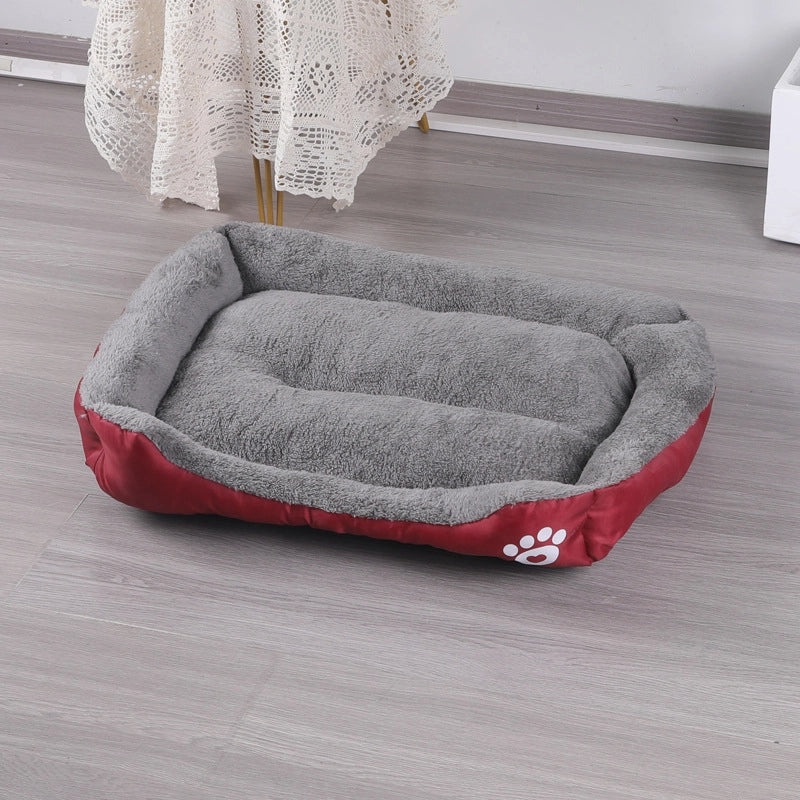 Candy Color Square Pet Nest for Dogs and Cats Universal Kennel Mat with PP Cotton Filling | Pet Beds & Accessories