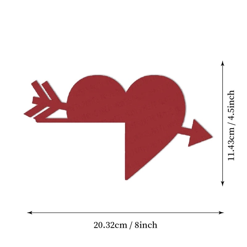 Minimalist Heart Letter Wood Door Frame Wall Art for Valentine's Day | Home Decor