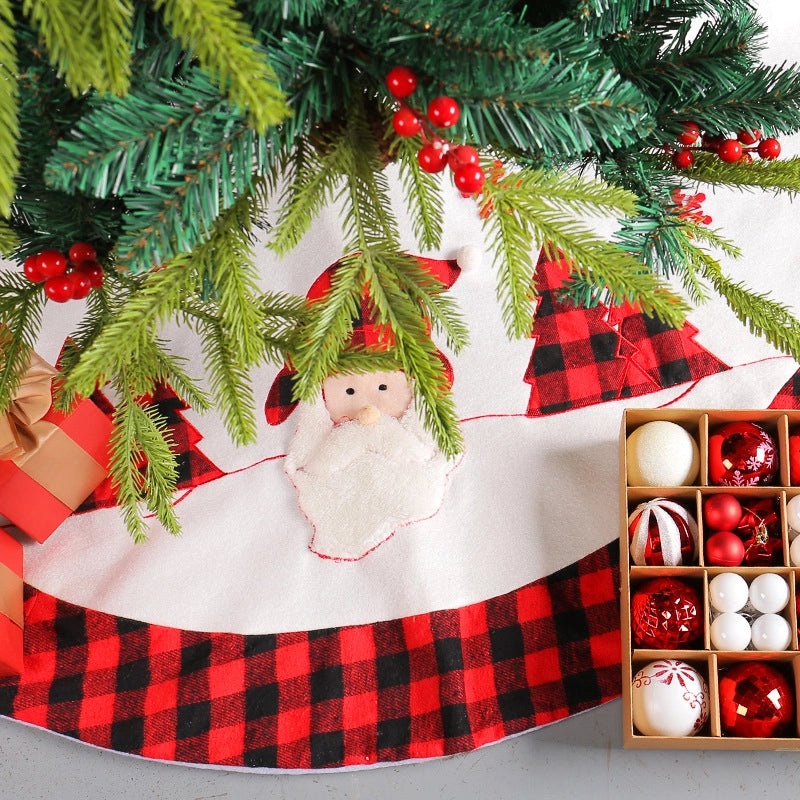 Christmas Minimalist Plaid Snowman Floor Mat for Holiday Party Decor|Home & Living Accessories