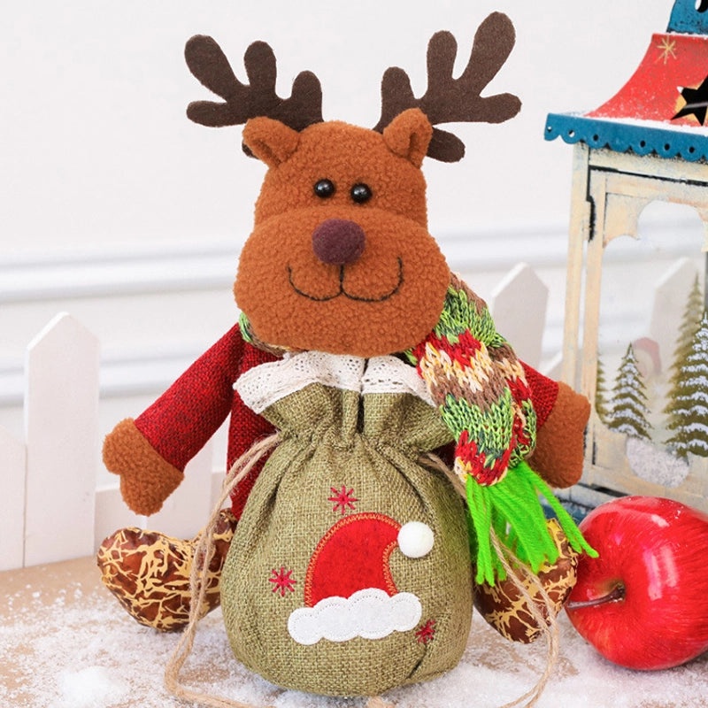 Christmas Tree Santa Claus Snowman Gift Bags Festive Party Wrapping Supplies|Holiday Party Supplies