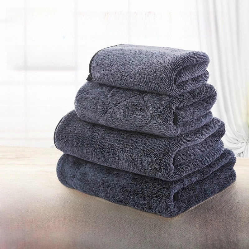 Double-layer Braided Twist Soft Towel for Car Cleaning Thickened Absorbent Household Cloth|Car Care Accessories