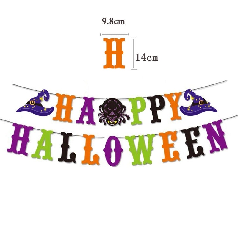 Halloween Pumpkin Letter Bat Decorations for Holiday Party|Seasonal Home Decor