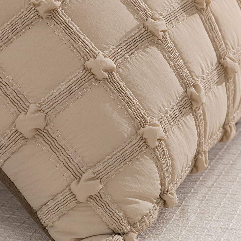 Solid Color Polyester Pillow Covers for Home Decor|Home Textiles & Bedding