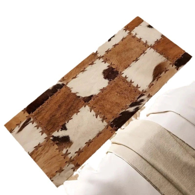 Retro Style Color Block Faux Cashmere Bath Mat|Home Bath & Shower Accessories