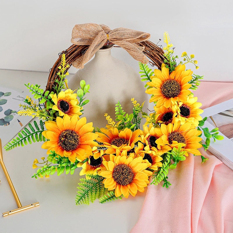 Sunflower Bee Festival Wreath for Door Decoration|Home Decor Seasonal Wreaths