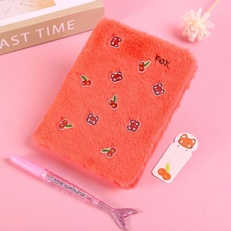 Cute Animal Plush Notebook for School Learning | Stationery & School Supplies
