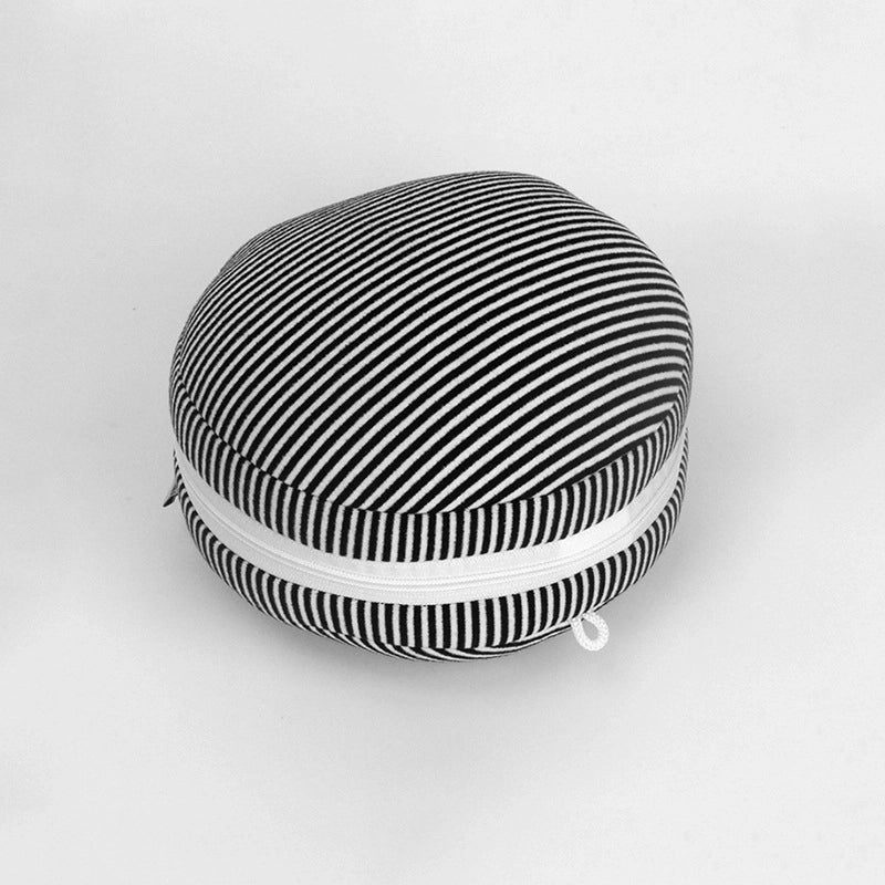 Striped Four-Sided Bomb Composite Fabric Decorative Pillow for Couch and Sofa|Home Decor Pillows