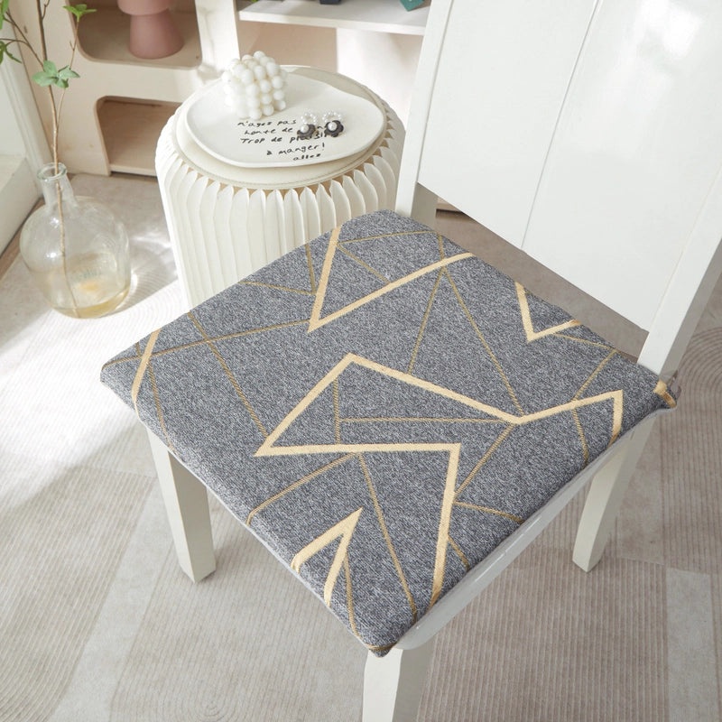 Soft Cotton Chenille Rhombus Seat Cushion Minimalist Design|Home Decor & Seating Accessories