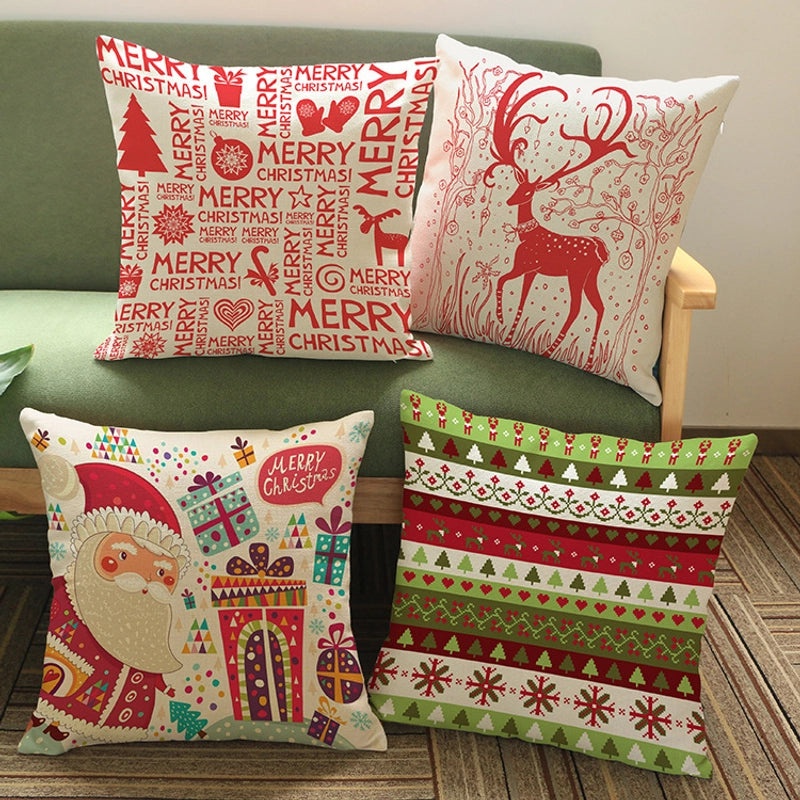 Festive Christmas Couch & Sofa Decorations for Holiday Home | Holiday Home Decor