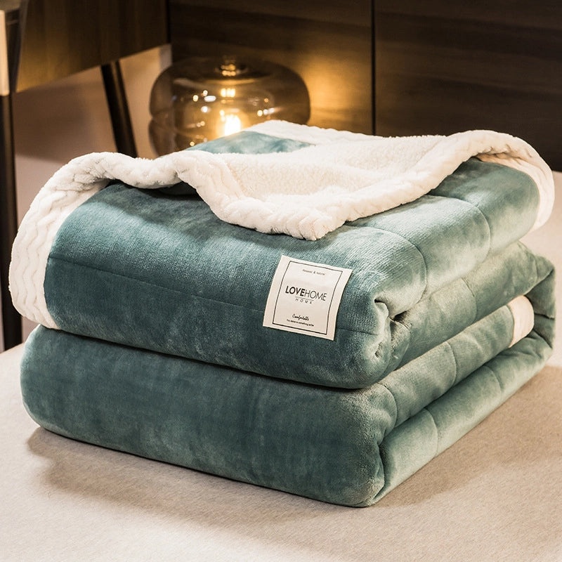 Casual Elegant Solid Color Polyester Blanket for Bedding Comfort | Home Textiles & Bedding