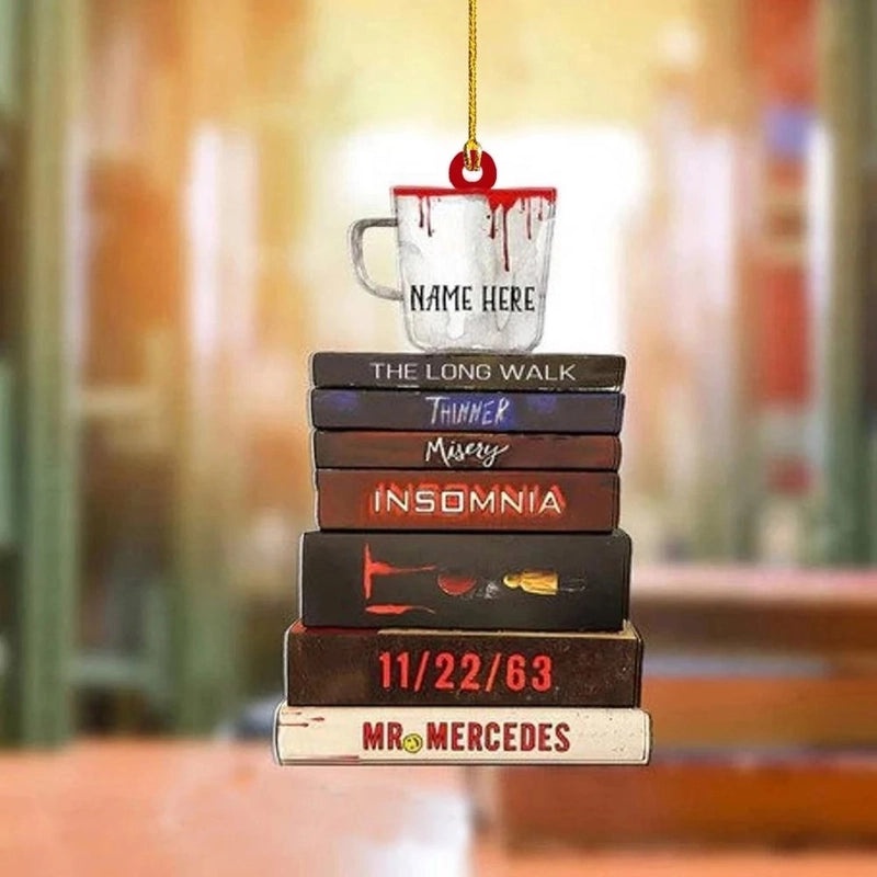 2023 Acrylic Heart-Shaped Book Lover Ornament for Librarians | Home Decor & Book Accessories