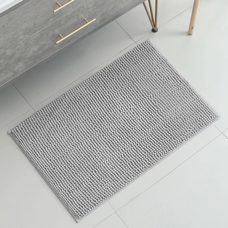 Soft Chenille Plush Floor Mat | Bathroom & Bedroom Carpet Absorbent Door Rug | Home Decor Accessories|Bath Mats