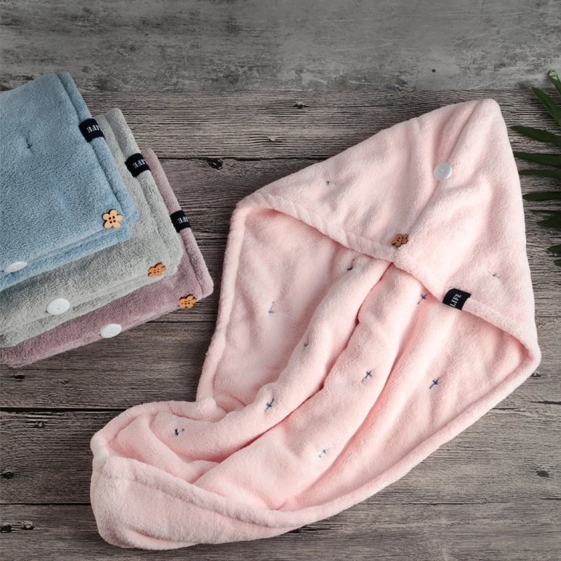 Javalife Women’s Double-Layered Absorbent Hair Drying Cap Soft Towel for Autumn Winter Kids Shower Cap | Beauty & Personal Care Hair Accessories