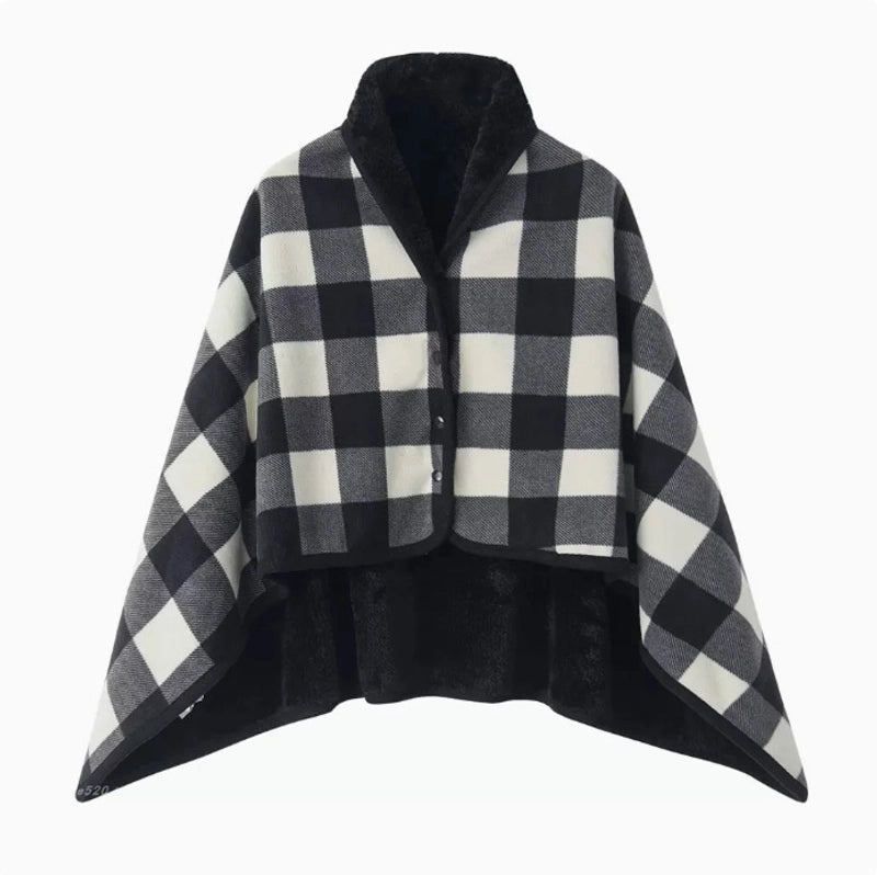 Cozy Polyester Lattice Shawl Blanket for Casual Use|Home Textiles & Bedding